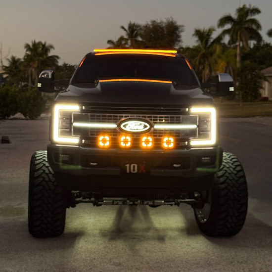 FLY BAR™ – Universal Roof Clearance Light Bar for Trucks (No-Drill Install)