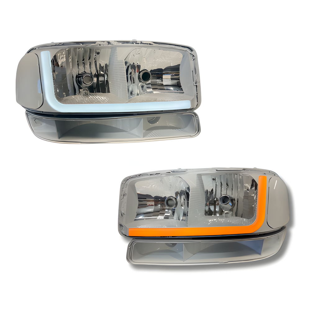 1999-06 GMC SIERRA C BAR HEADLIGHTS