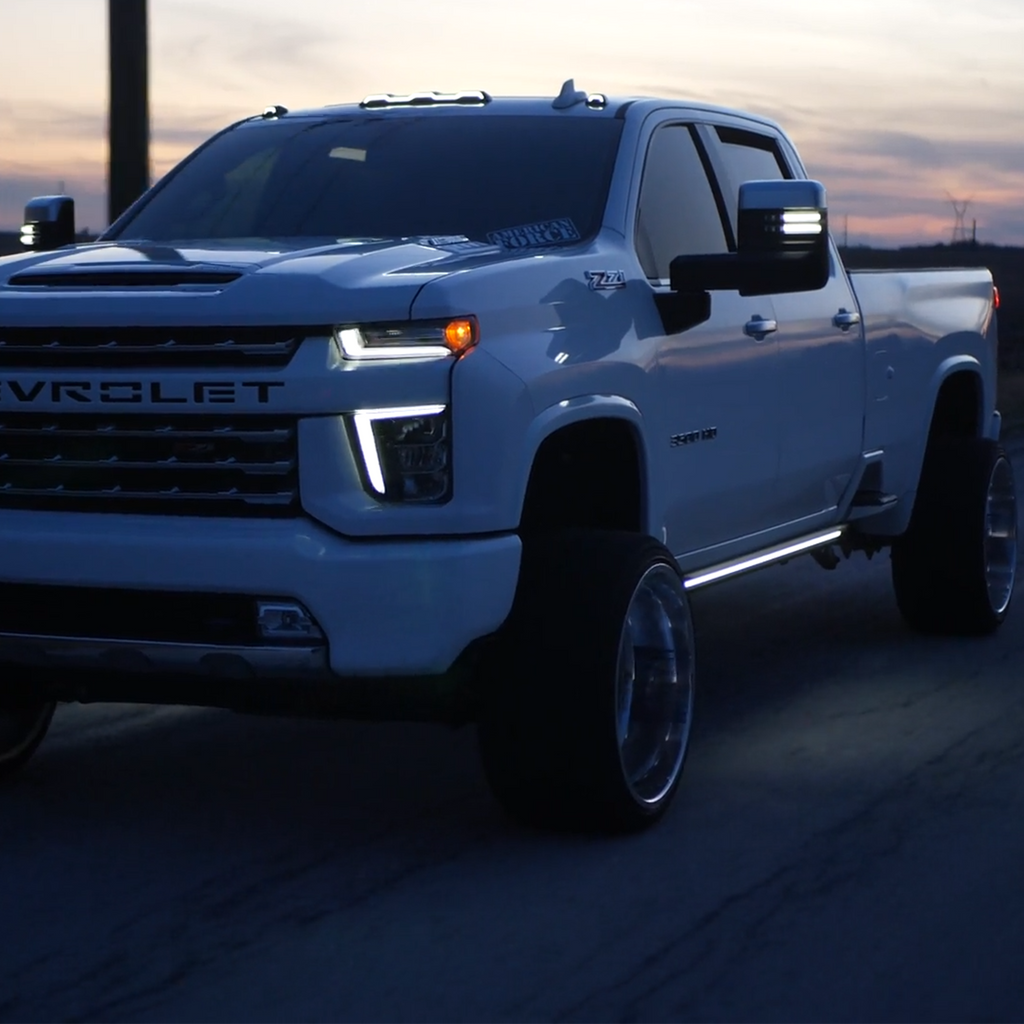 2020-2026 Chevy Silverado & GMC Sierra 2500/3500 | Powered Light Up Running Boards