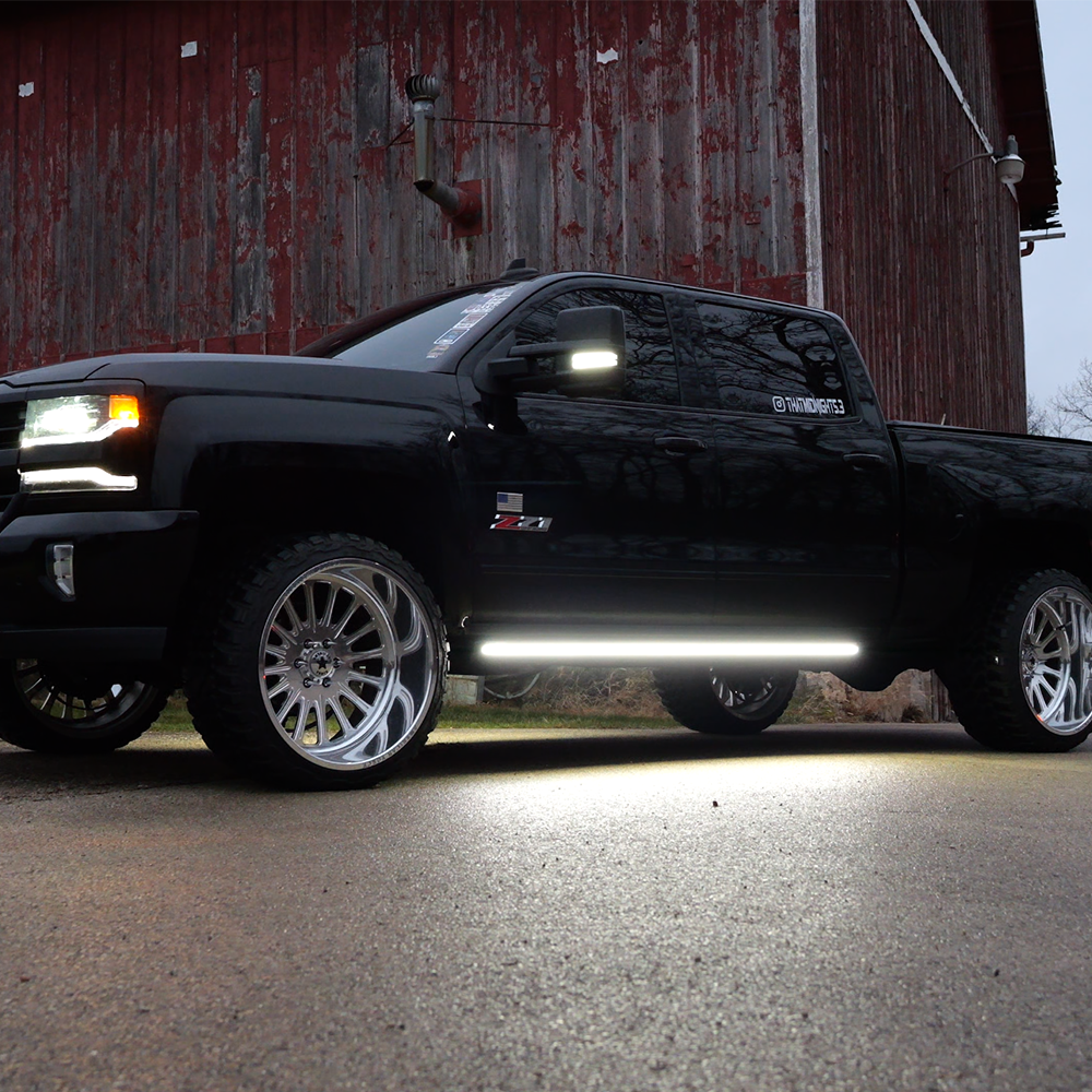 2014-2019 Chevy Silverado & GMC Sierra | Powered Light Up Running Boards
