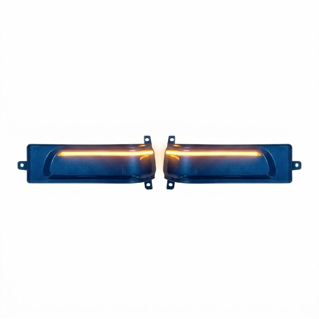 2023-2026 Ram 2500/3500 & 2025-2026 Ram 1500 Colormatched Tow Mirror Marker Lights – Blue, Amber Lit