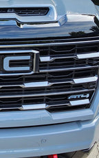2019-2026 GMC Sierra | AT4 / AT4X-Style Grille Emblem (installed reference photo)