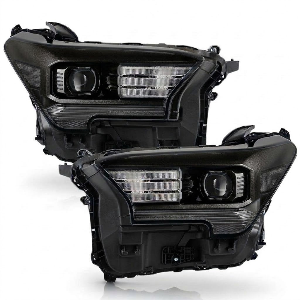 2024-2026 Toyota Tacoma LED Projector Headlights (Halogen Signal Models) – Black