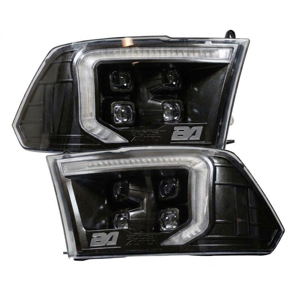 2009-2018 Ram 1500 / 2010-2018 Ram 2500/3500 VX4 LED Headlights – Black