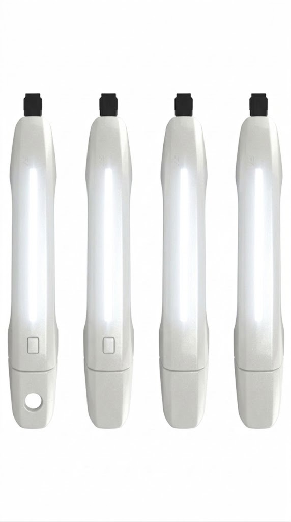 White LED door handle for 2019-2026 Chevy Silverado & GMC Sierra 1500