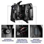 2007-2013 Chevrolet Silverado LED Reflector Headlights
