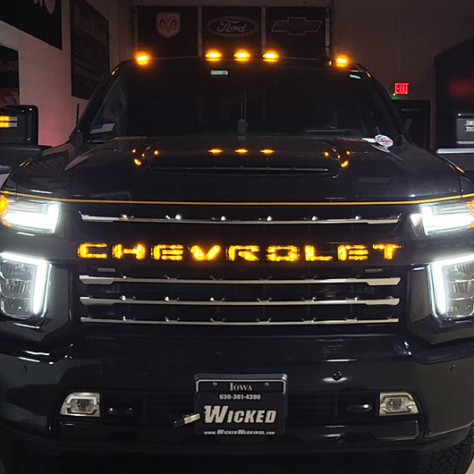 Amber LED Grille Backlight Kit
