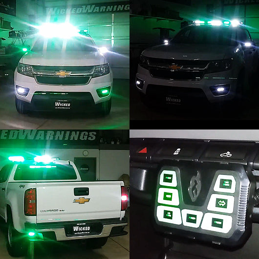 Green & White Strobe Lights