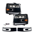 2007-2013 Chevrolet Silverado LED Reflector Headlights