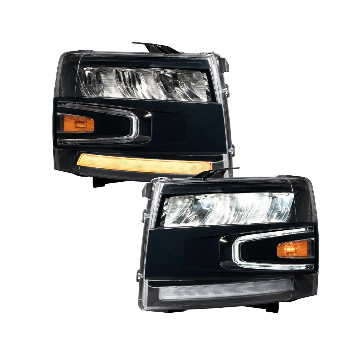 2007-2013 Chevrolet Silverado LED Reflector Headlights