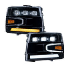 2007-2013 Chevrolet Silverado LED Projector Headlights