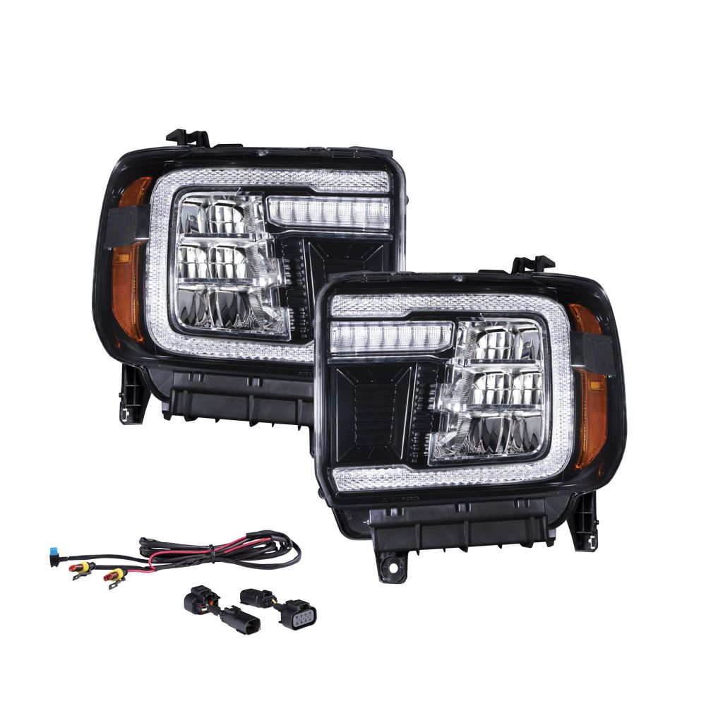 2014-2018 GMC Sierra 1500 | 2014-2019 GMC Sierra HD LED Reflector Headlights