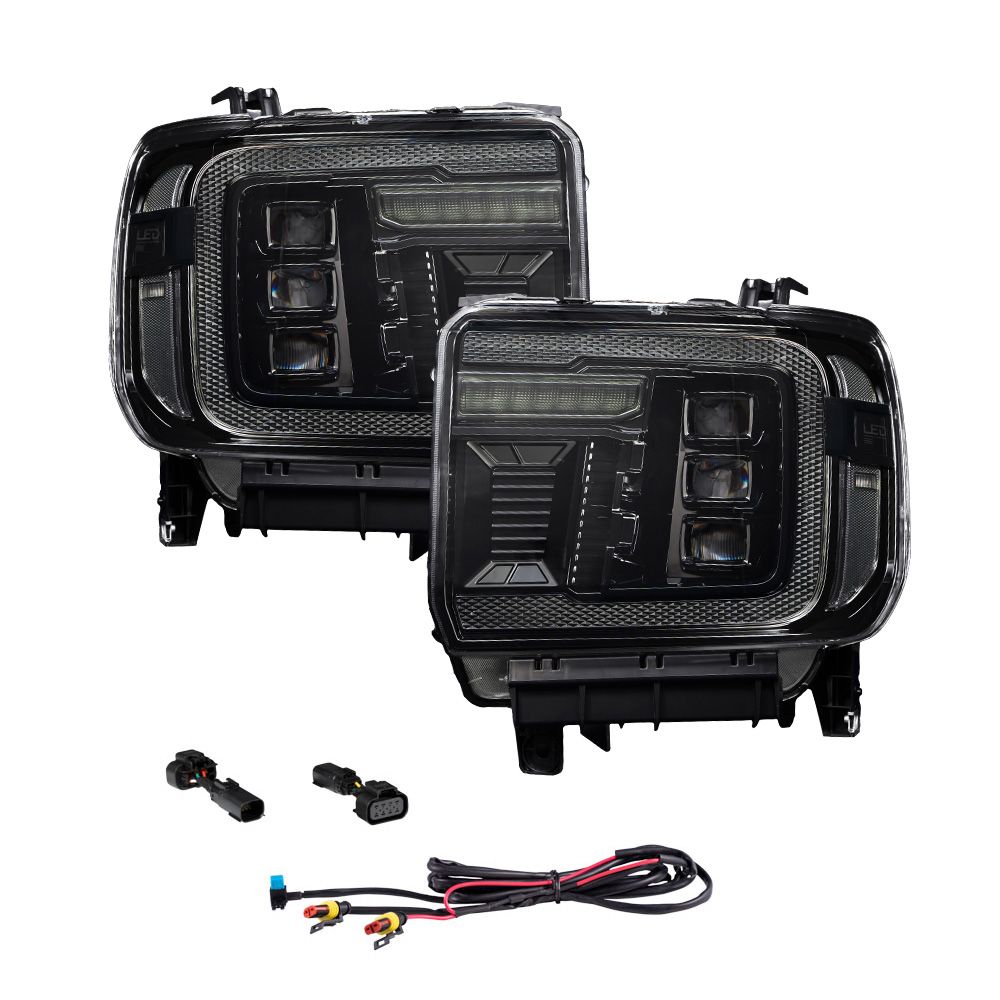 2014-2018 GMC Sierra 1500 | 2014-2019 GMC Sierra HD LED Projector Headlights