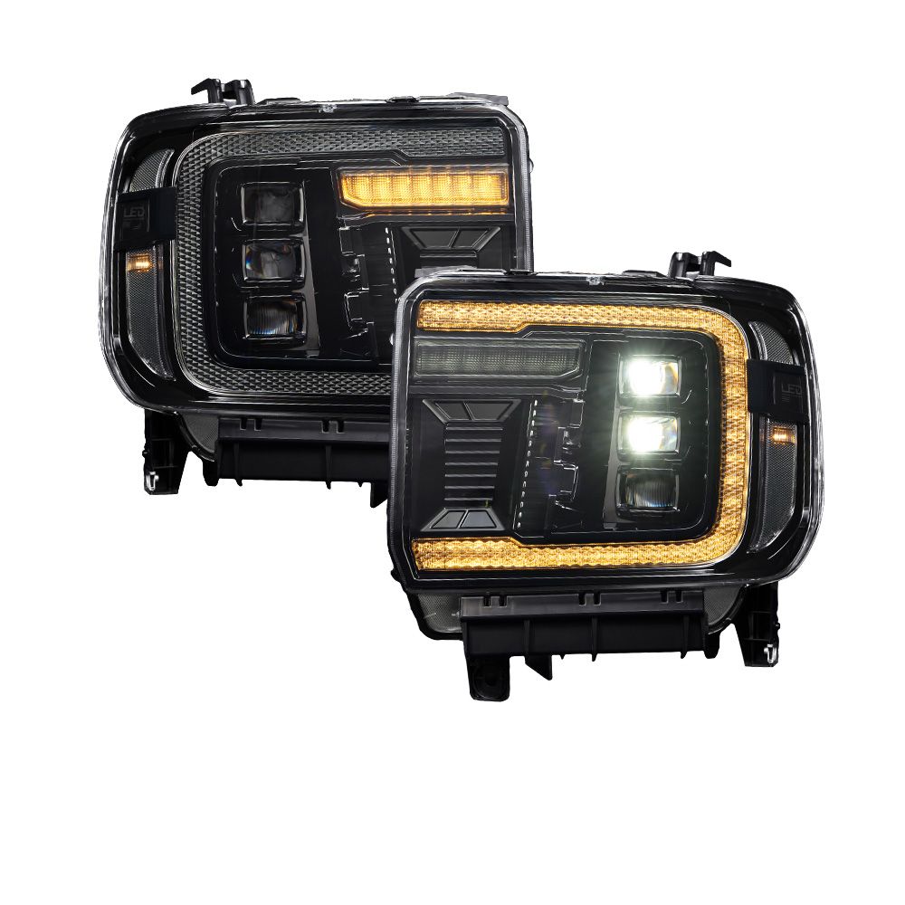 2014-2018 GMC Sierra 1500 | 2014-2019 GMC Sierra HD LED Projector Headlights