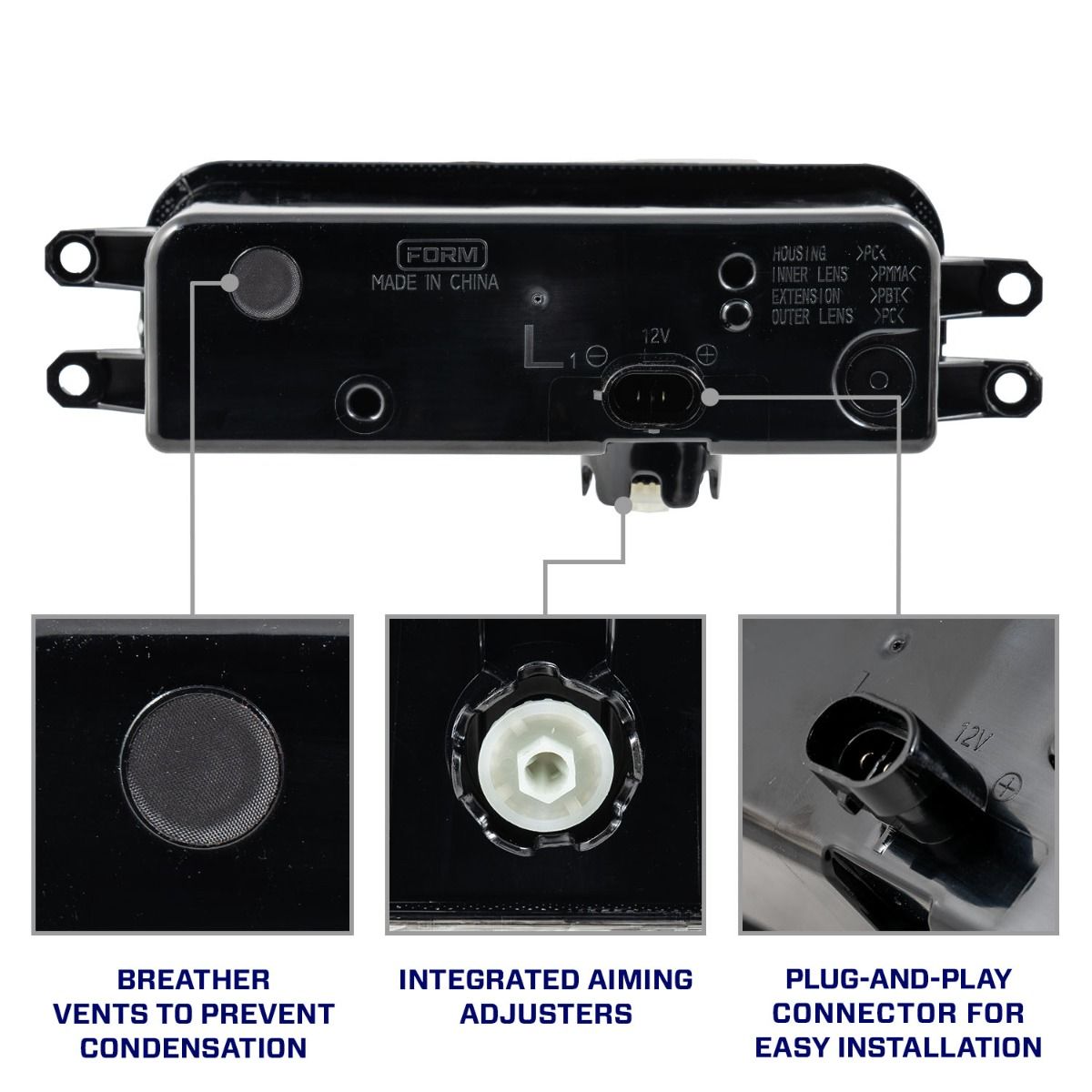 2023-2026 Tacoma/Tundra/4Runner/Sequoia LED Fog Lights (Yellow LED)