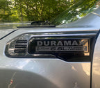 2020-2026 GMC Sierra HD | Duramax-Style Color Fender Emblem Inserts (Pair) (installed reference photo)