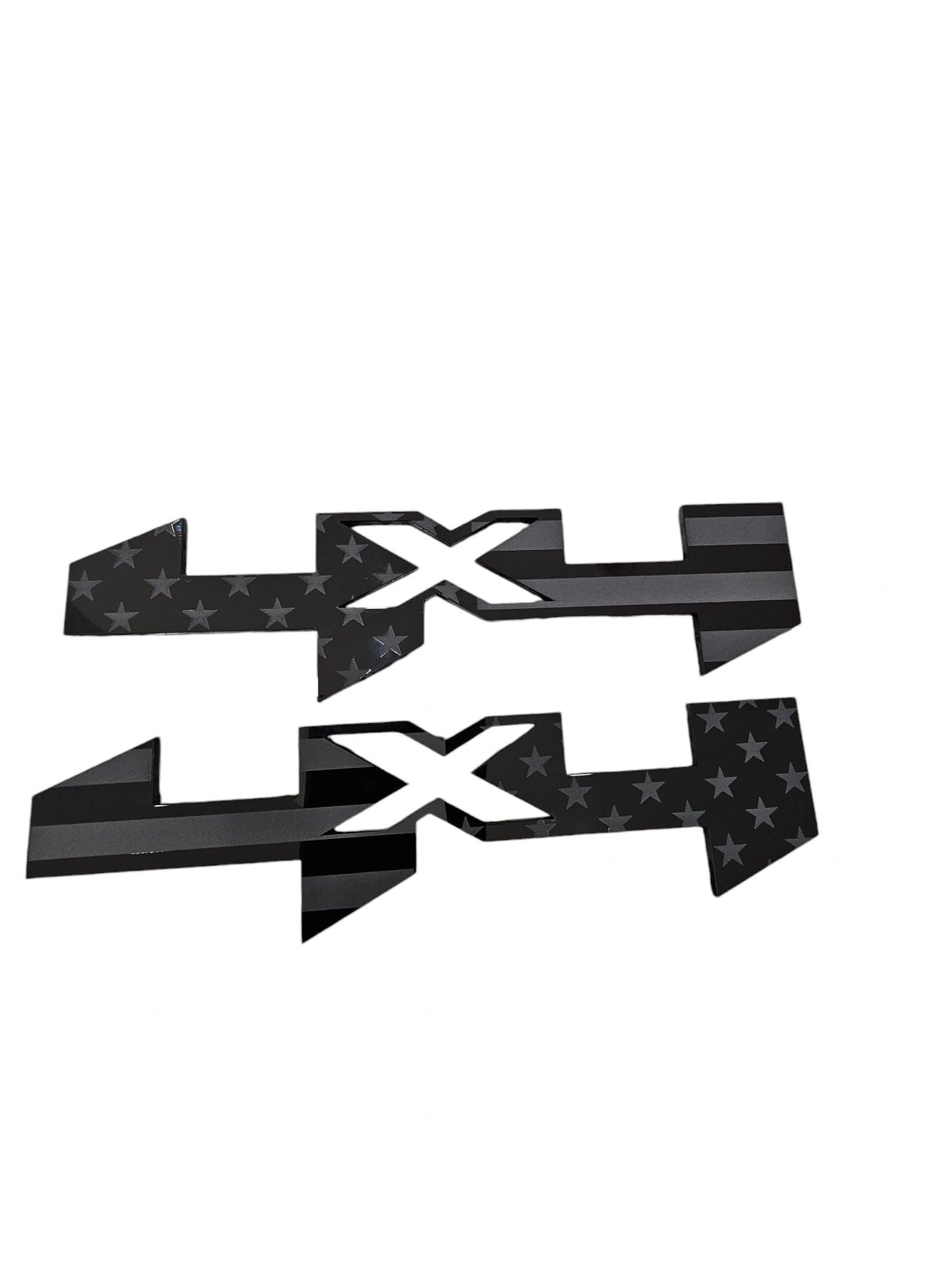 2019-2026 GMC Sierra | 4X4 American Flag Emblem (installed reference photo)