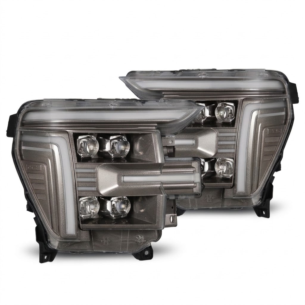 2024-2026 Ford F-150 & F-150 Raptor AlphaRex NOVA-Series LED Projector Headlights – Gray