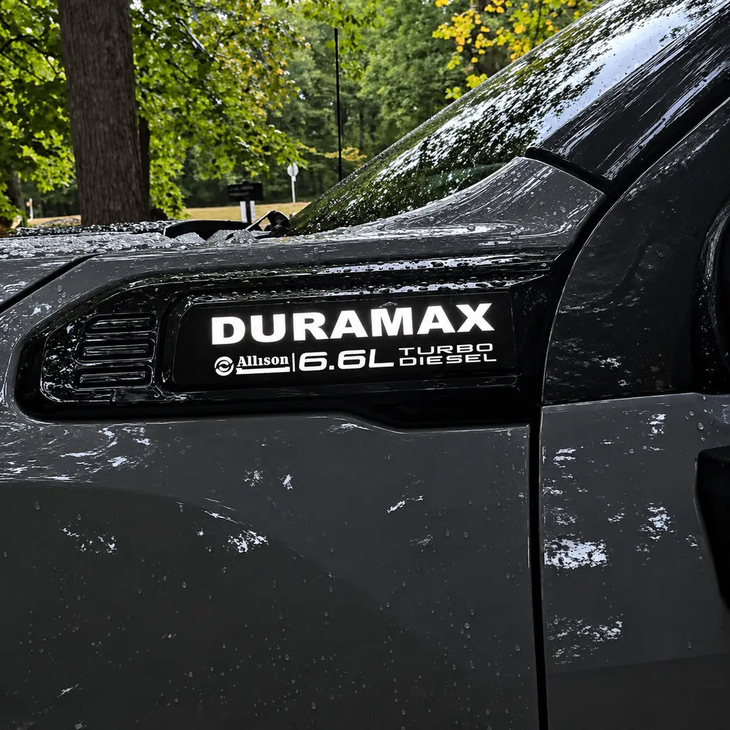 2020-2026 GMC Sierra HD | Illuminated Duramax Fender Badges
