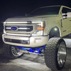 2020-2022 Ford F-250/F-350/F-450/F-550 LED Grille Light Kit – Lariat/XL/STX/Tremor, IP67, Black/Silver