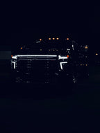 2021-2023 Chevy Silverado 2500/3500 LT LED “Power” Grille Bar – IP67, Bolt-On, Black or Silver Frame