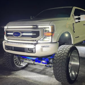 2020 Ford F-250/F-350/F-450/F-550 LED Grille Light Kit – KR/XLT/STX/Platinum, IP67, Black or Silver