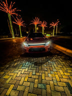2015-2023 Dodge Charger (7th Gen) LED Grille Light Kit – IP67, Plug-and-Play Ready, Black or Silver Frame