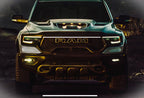 2021-2024 Ram 1500 TRX LED “Power” Grille Bar – IP67, Bolt-On, Black or Silver Frame