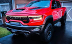 2021-2024 Ram 1500 TRX LED “Power” Grille Bar – IP67, Bolt-On, Black or Silver Frame