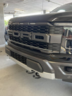2021-2023 Ford F150 Raptor LED Grille Light Kit – Amber DRL Strip, IP67, Bolt-On, Black/Silver Bracket