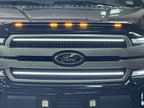 2018-2020 Ford F150 Limited/Platinum Dual “Ghost” LED Grille Light Bars – Top & Bottom, IP67, Black/Silver