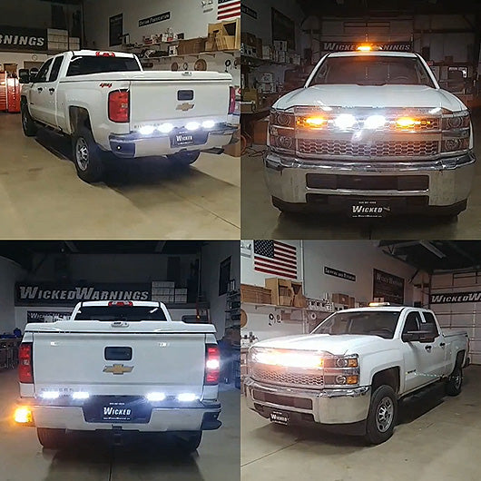 2500 HD Amber-White Emergency Lights