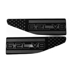 2021-2026 GMC Yukon | 6.2L V8 American Flag Fender Emblems (Pair)