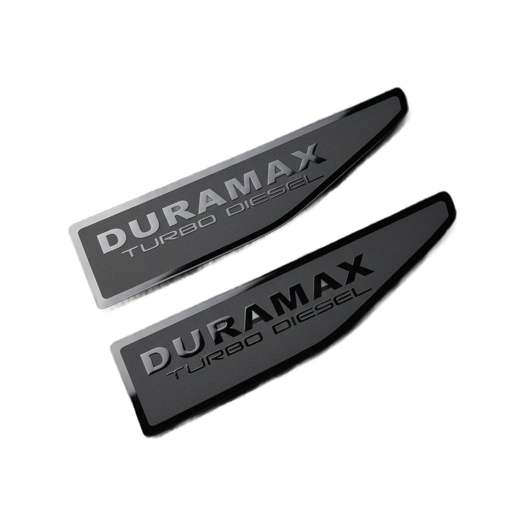 2021-2026 GMC Yukon | Duramax Color Text Fender Emblems (Pair)