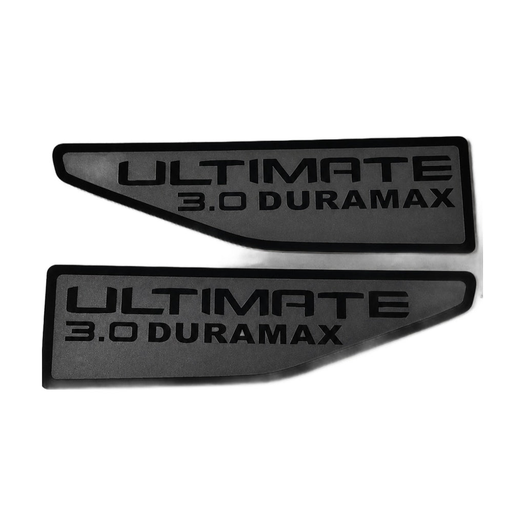 2021-2026 GMC Yukon | Ultimate 3.0 Duramax-Style Fender Emblem Inserts (Pair)