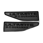 2021-2026 GMC Yukon | Ultimate 3.0 Duramax-Style Fender Emblem Inserts (Pair)
