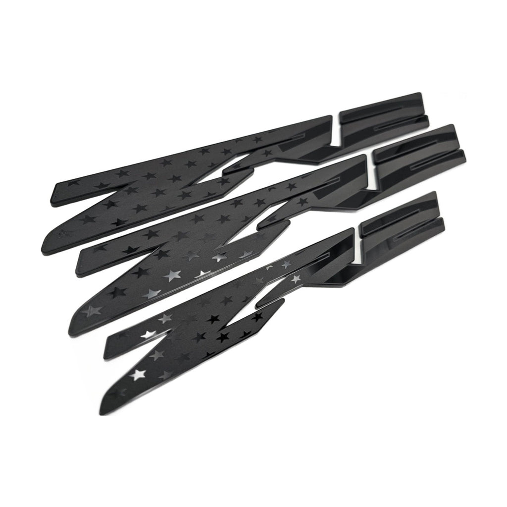 2022-2026 Chevy Silverado | ZR2-Style American Flag Emblems (Set of 3)
