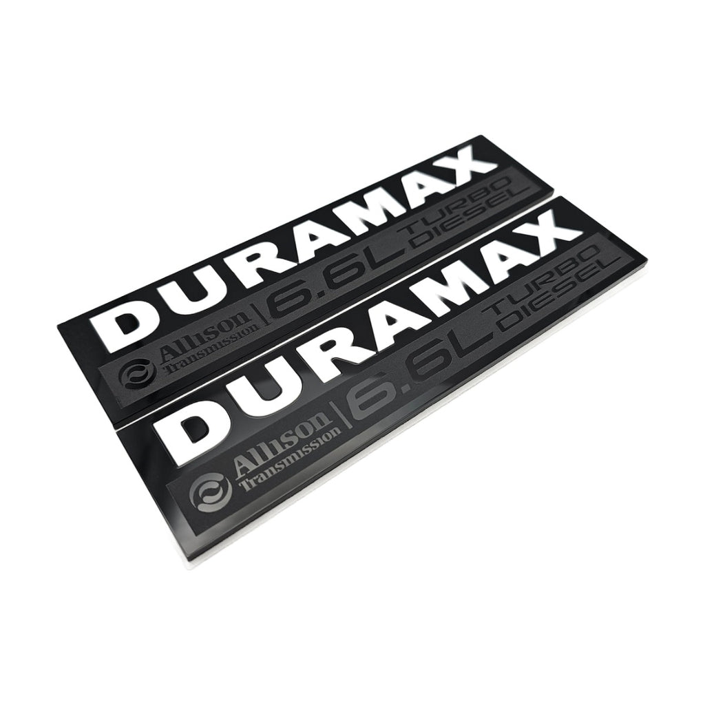 2020-2026 GMC Sierra HD | Duramax-Style Color Fender Emblem Inserts (Pair)