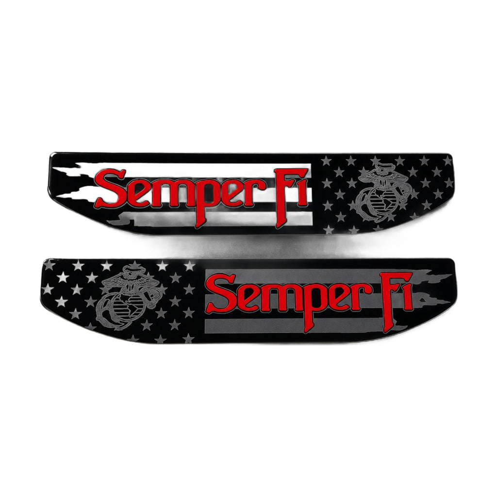 2019-2026 GMC Sierra 1500 | Semper Fi Fender Emblem Inserts (Pair)