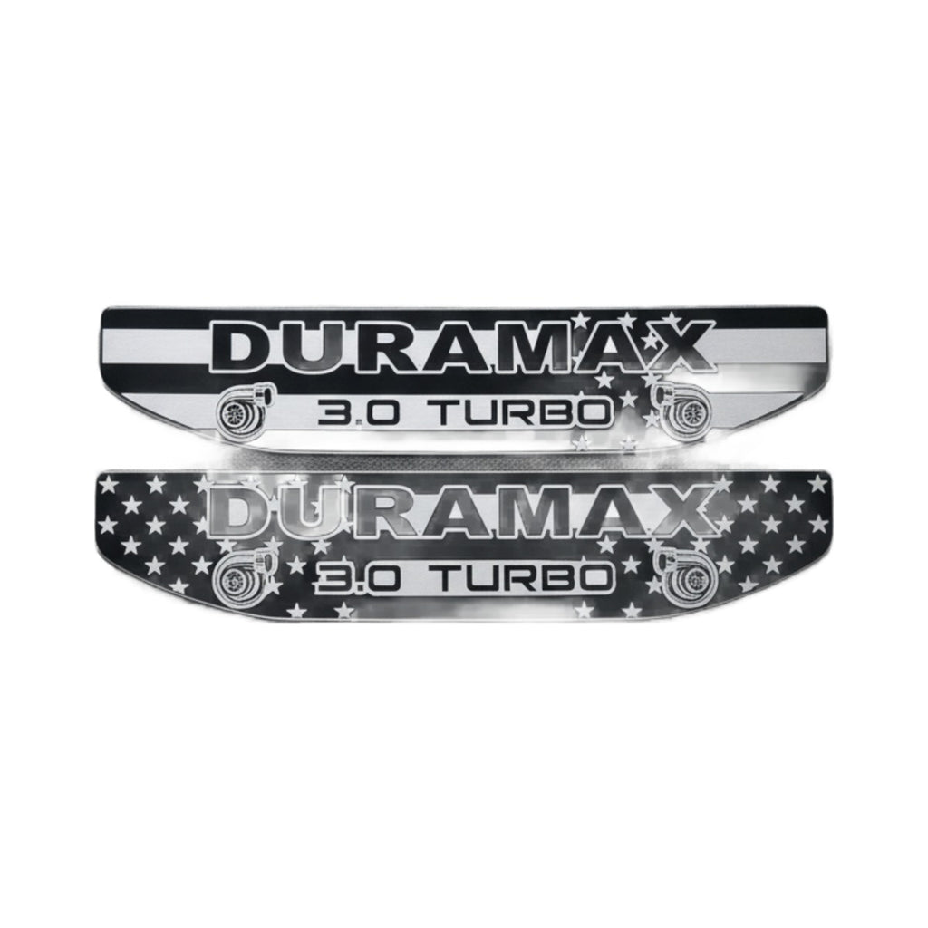 2019-2026 GMC Sierra 1500 | Duramax 3.0 Turbo American Flag Fender Emblem Inserts