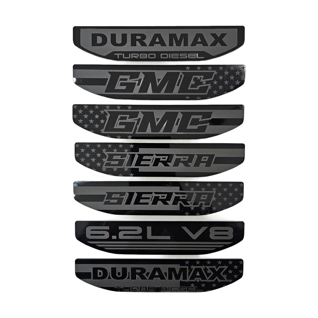 2019-2026 GMC Sierra 1500 | Fender Emblem Inserts (14 Styles)