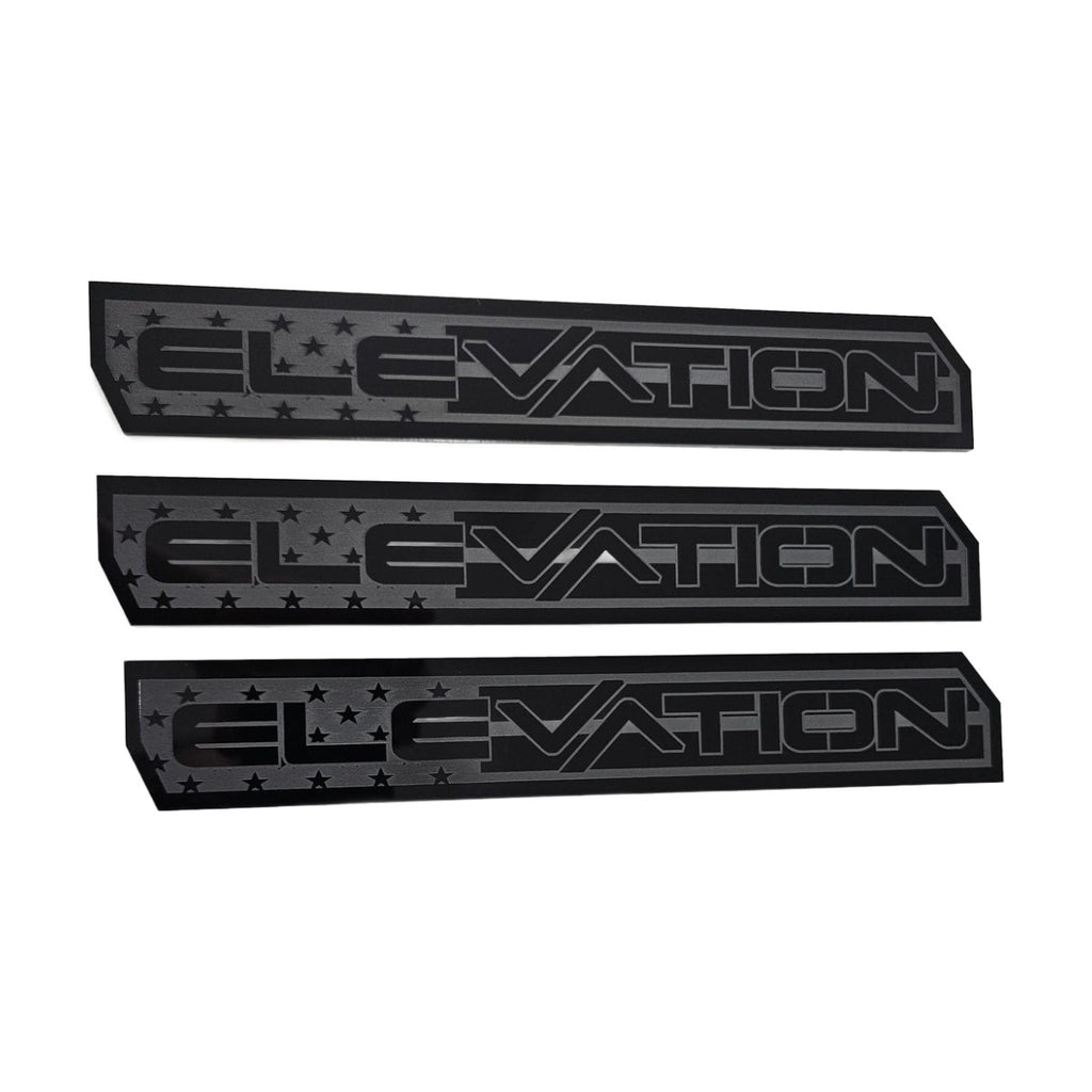 2019-2026 GMC Sierra 1500 | Elevation-Style American Flag Emblems (Set of 3)