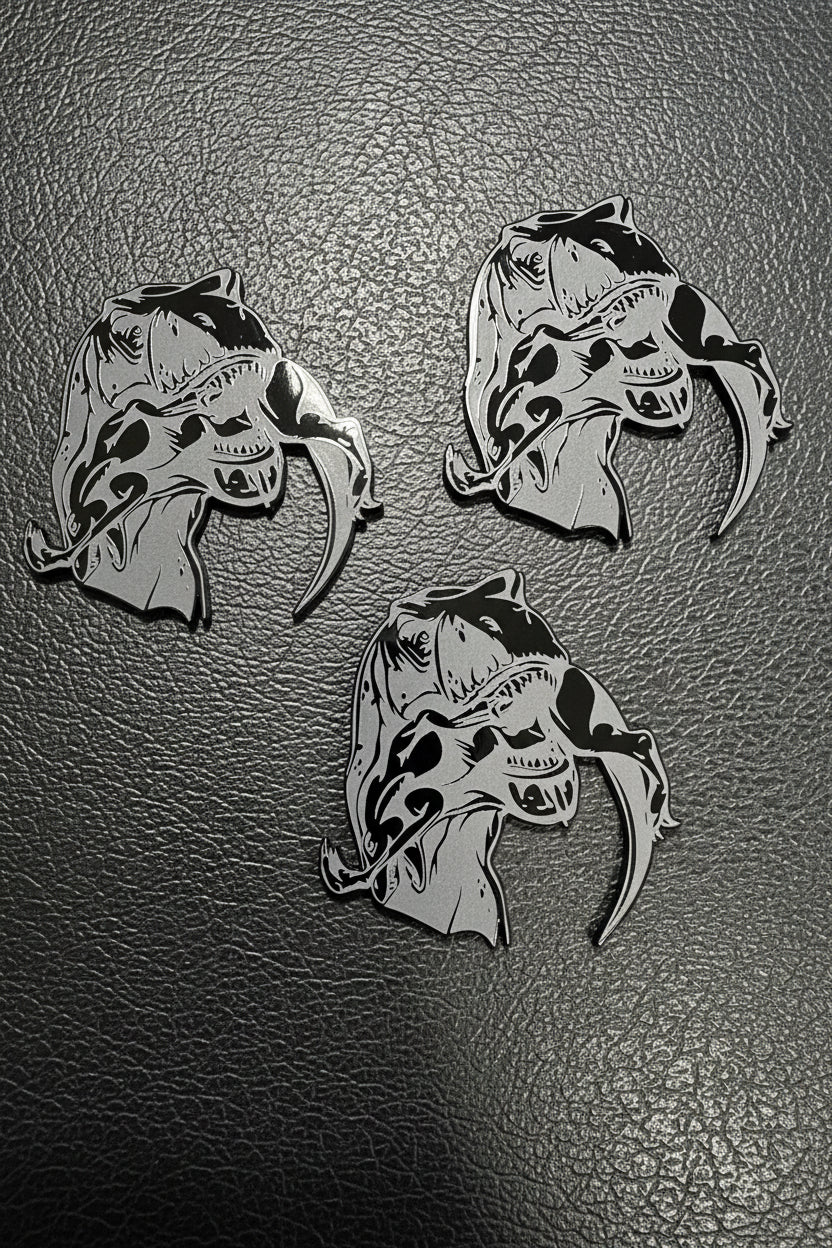 2010-2026 Ram TRX & Ford Raptor | TRX vs Raptor Emblems (Set of 3) (installed reference photo)