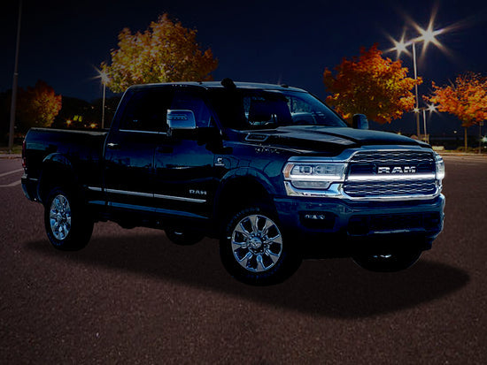 2023-2024 Ram 2500/3500 Limited LED Grille “Power” Bar – Single Strip, IP67, Black or Silver Frame