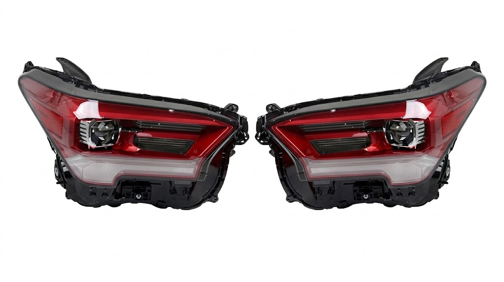 2024-2025 Toyota Tacoma Full LED Projector Headlights – Red