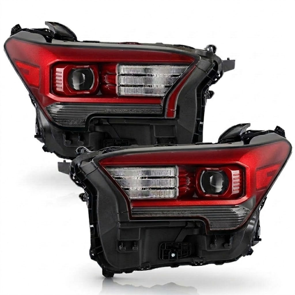 2024-2026 Toyota Tacoma LED Projector Headlights (Halogen Signal Models) – Red