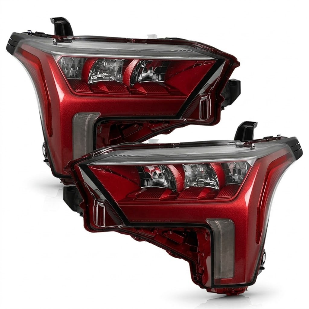 2022-2024 Toyota Tundra LED Headlights (Halogen Signal Models) – Red