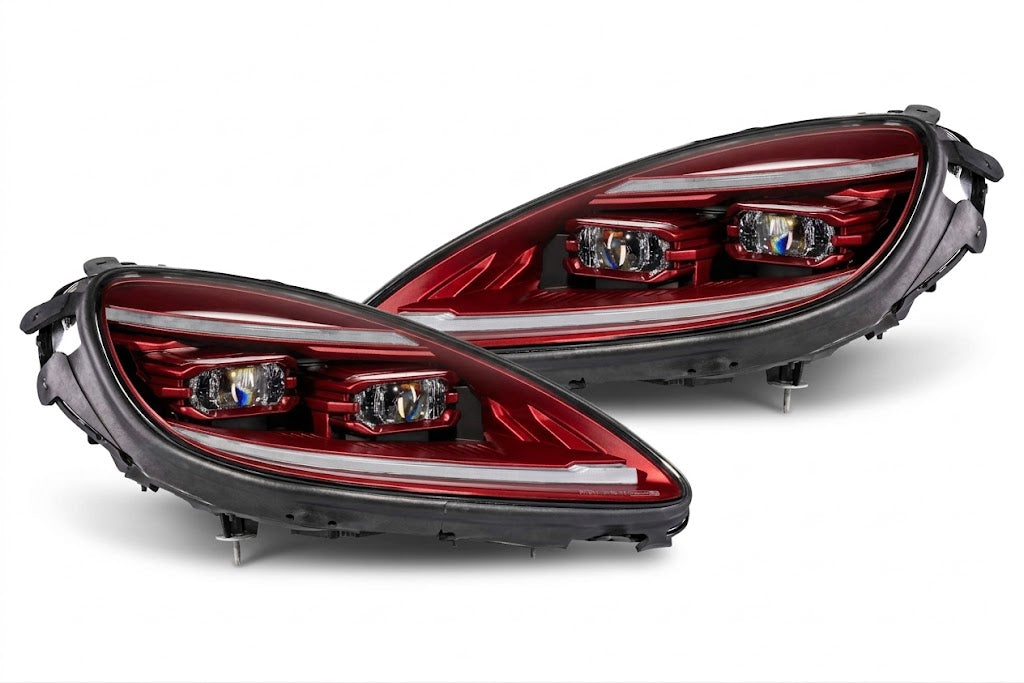 2005-2013 Chevy Corvette C6 Morimoto XB Evo Hybrid LED Headlights – Red