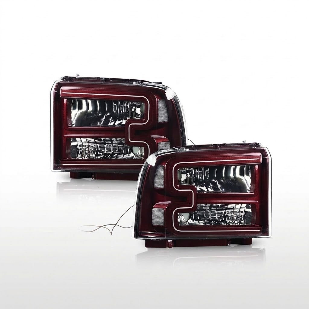 2005-2007 FORD SUPER DUTY C BAR HEADLIGHTS