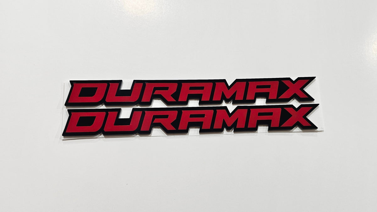 2020-2026 Chevy Silverado HD | Duramax Hood Emblems (Pair) (installed reference photo)